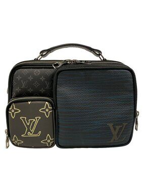 Louis Vuitton Handbag Patchwork Messenger Multi Pocket Monogram Eclipse Black